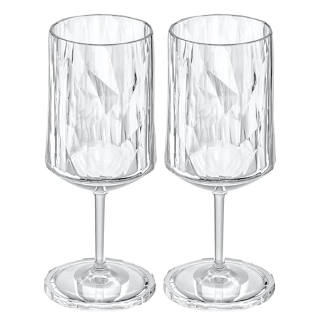 Club No. 4 vinglass 30 cl 2-pakning, Crystal Clear