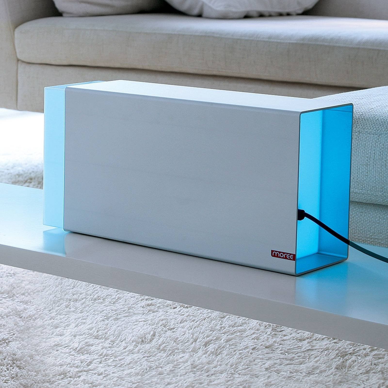 Bordlampe Eraser 380 sølv LED