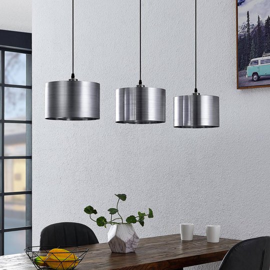 Lindby Dexin spisebord-hengelampe, 3 lyskilder