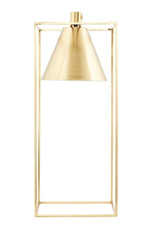Bordlampe Kubix 18x18 cm - Messing/Hvit