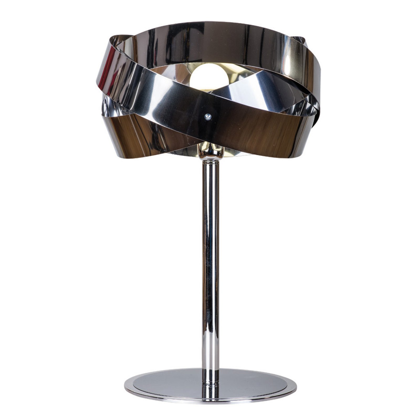 Tornado bordlampe krom-nikkel