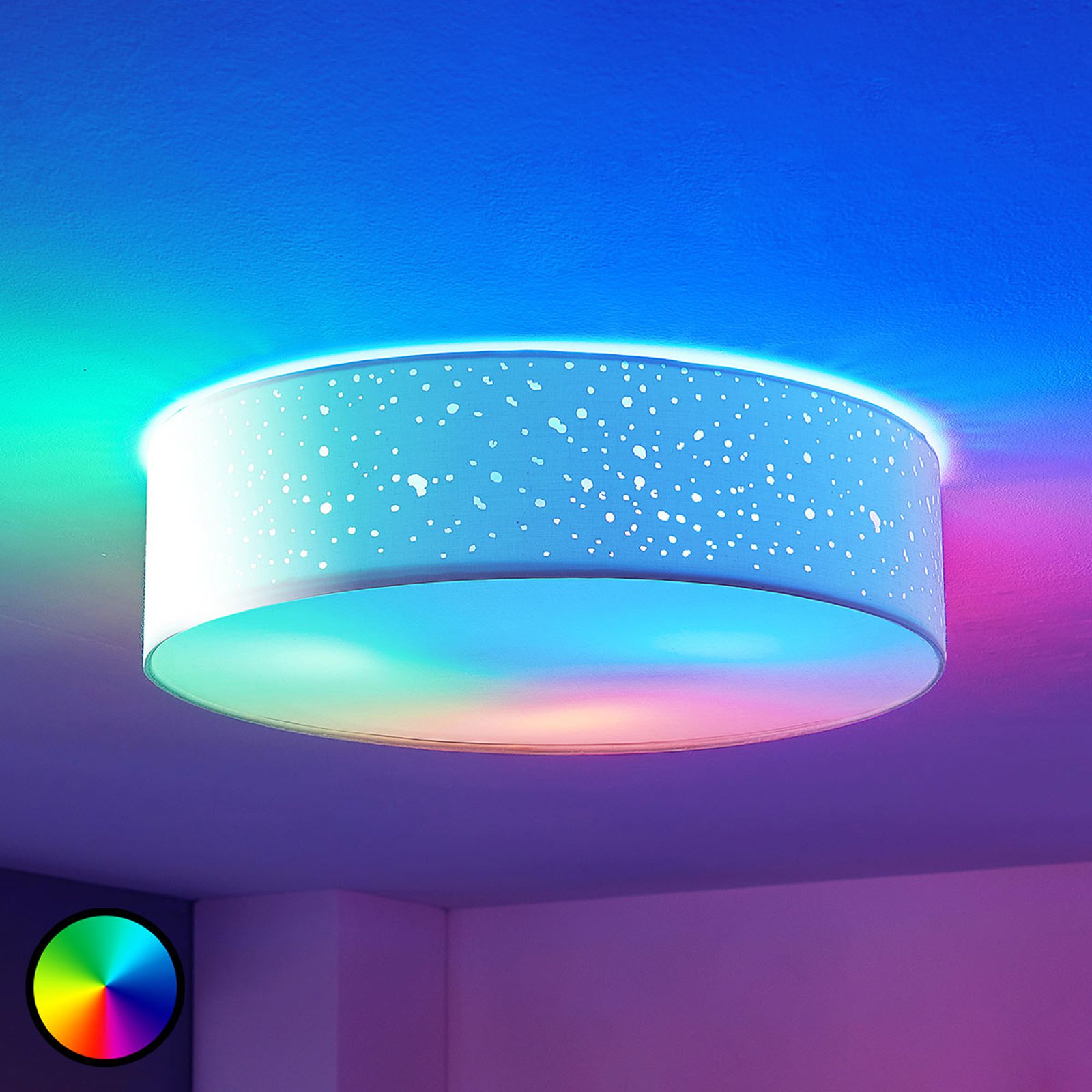 Lindby Smart LED-taklampe Alwine, tak direkte