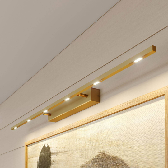 Rothfels Tolu bildelampe, matt messing, 119 cm