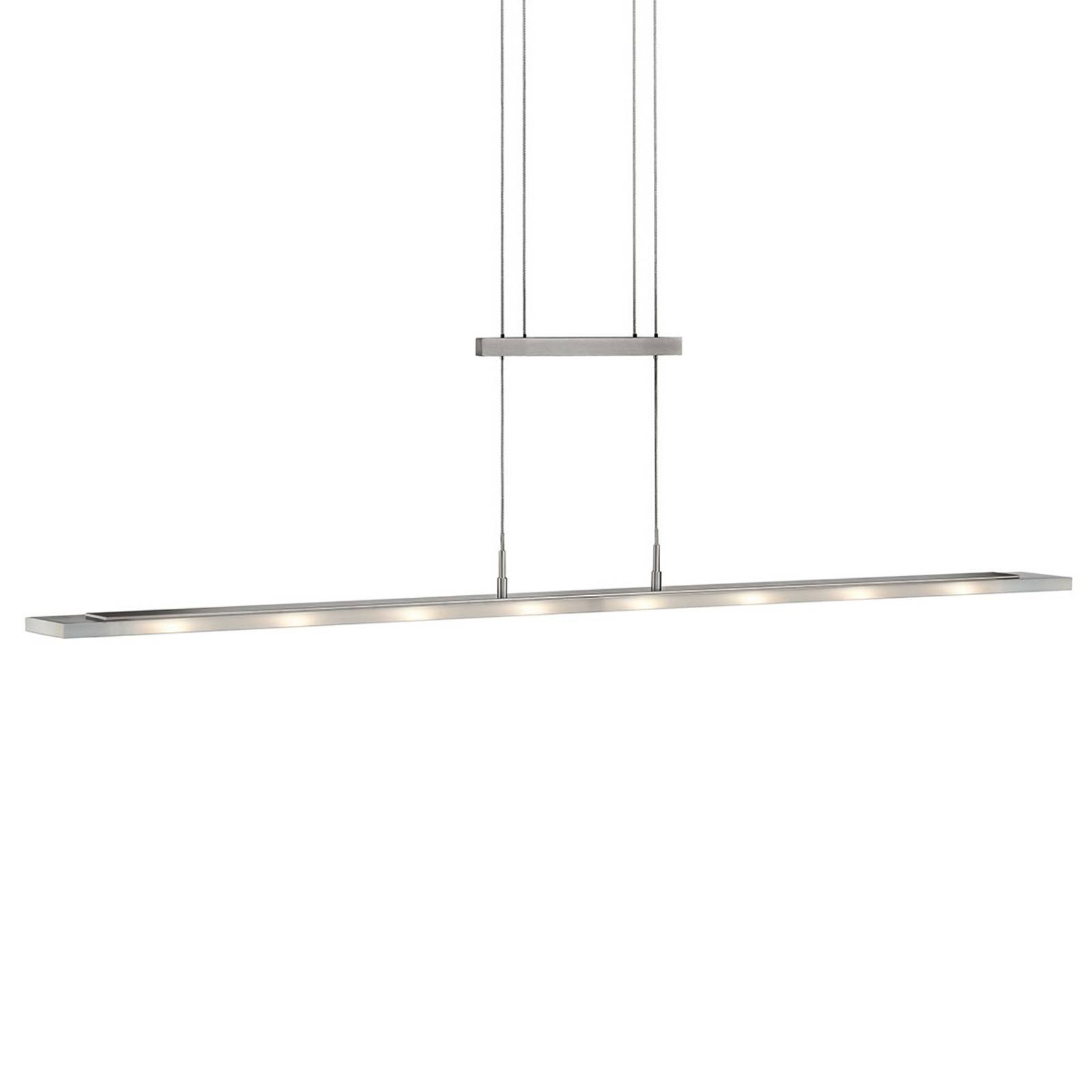 LED-hengelampe Mia, dimbar, matt nikkel