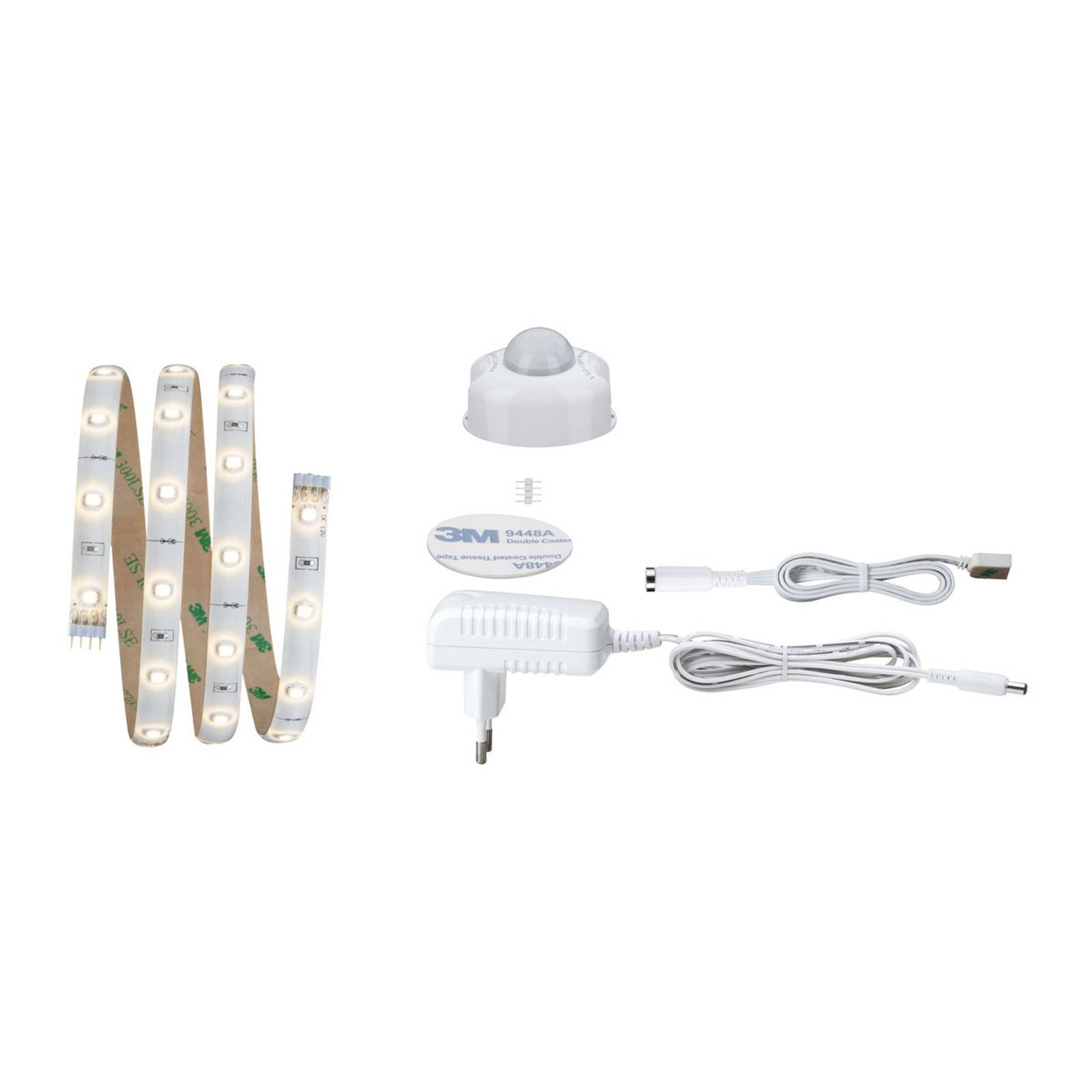Paulmann YourLED Night sett 3 W med sensor, hvit