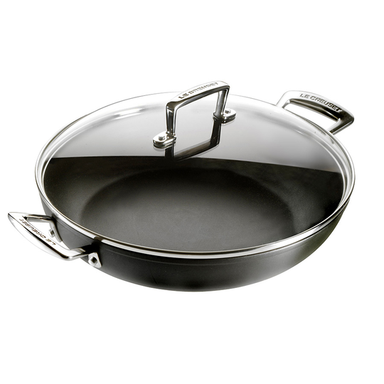 Le Creuset Toughened Sautegryte 30cm m/glasslokk Non-Stick
