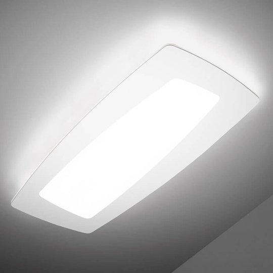 Hvit LED-taklampe Debra Rettangolo 65 cm