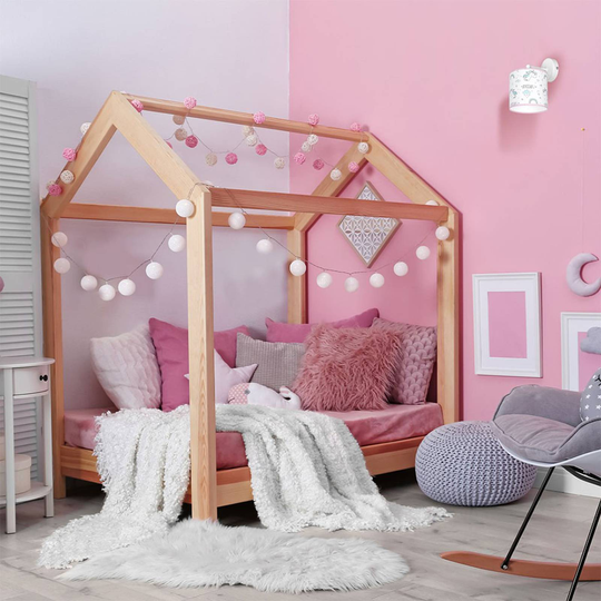 Vegglampe Unicorn, hvit, med enhjørningmotiv