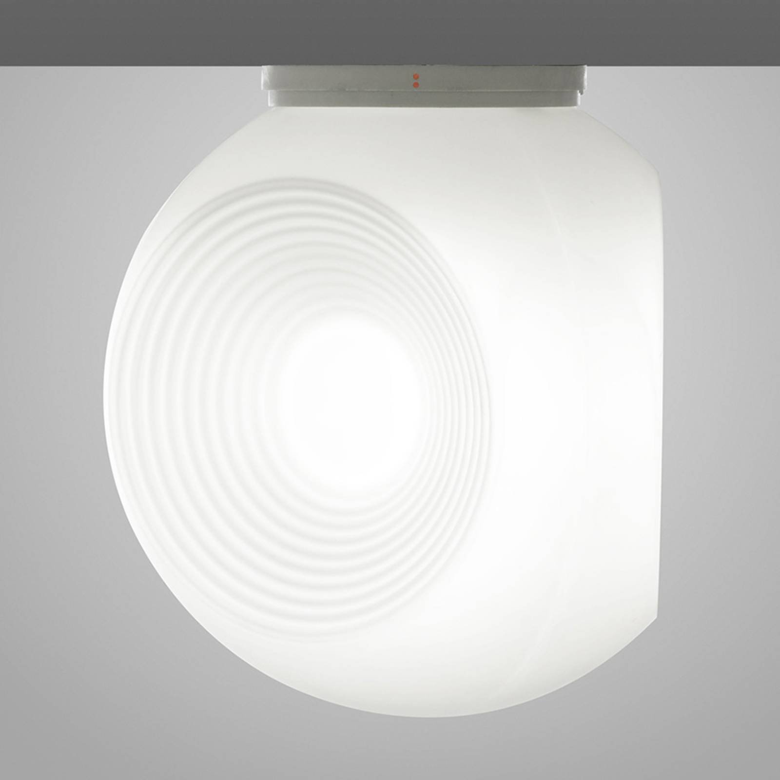 Fabbian Eyes - taklampe av glass, hvit
