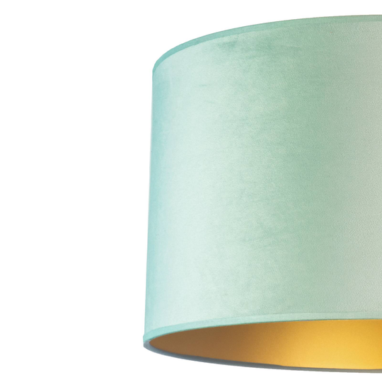 Bordlampen Golden Roller høyde 30cm mintgrønn/gull