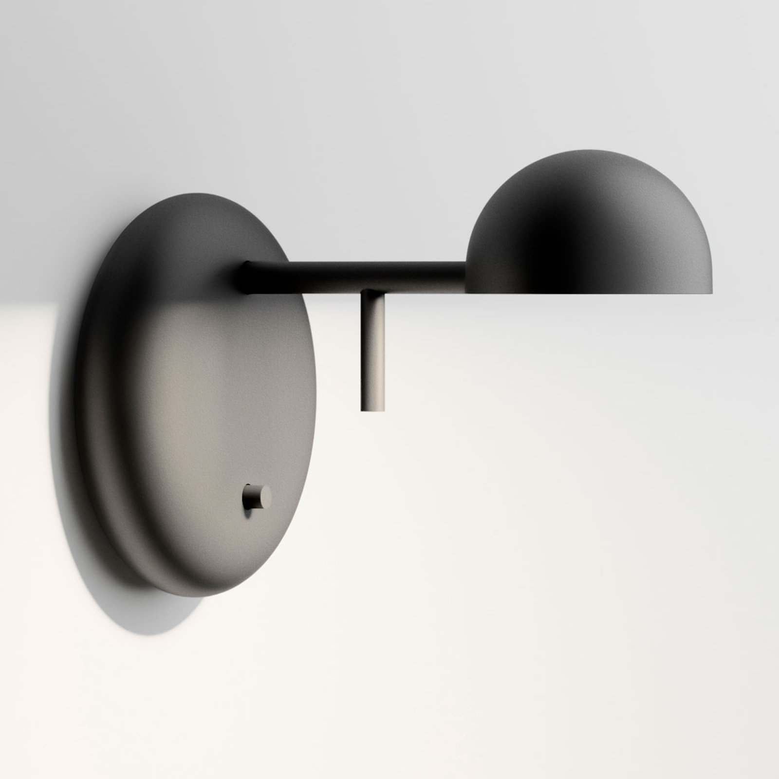 Vibia Pin 1675 LED-vegglampe, 11 cm, svart