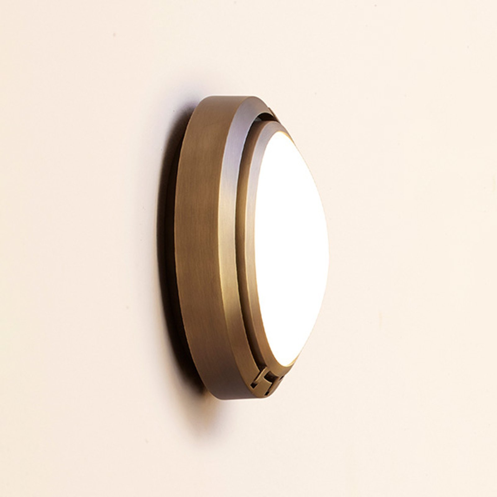 Luceplan Metropoli vegglampe bronse glass 17 cm