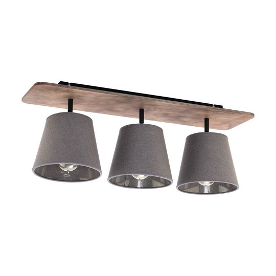 Awinion taklampe, 3 lyskilder, brun