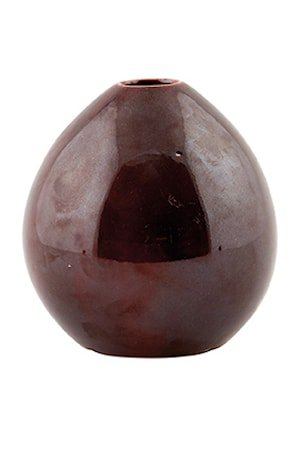 Vase Drop 9 cm H 10 cm Metallic aubergin