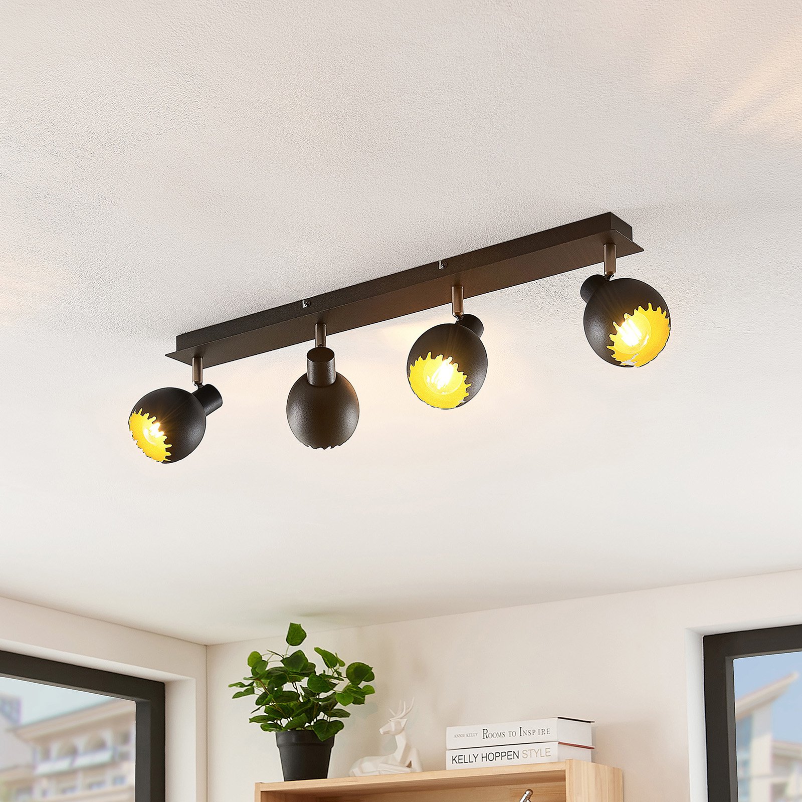 Lindby Agje vegglampe, 4 lyskilder