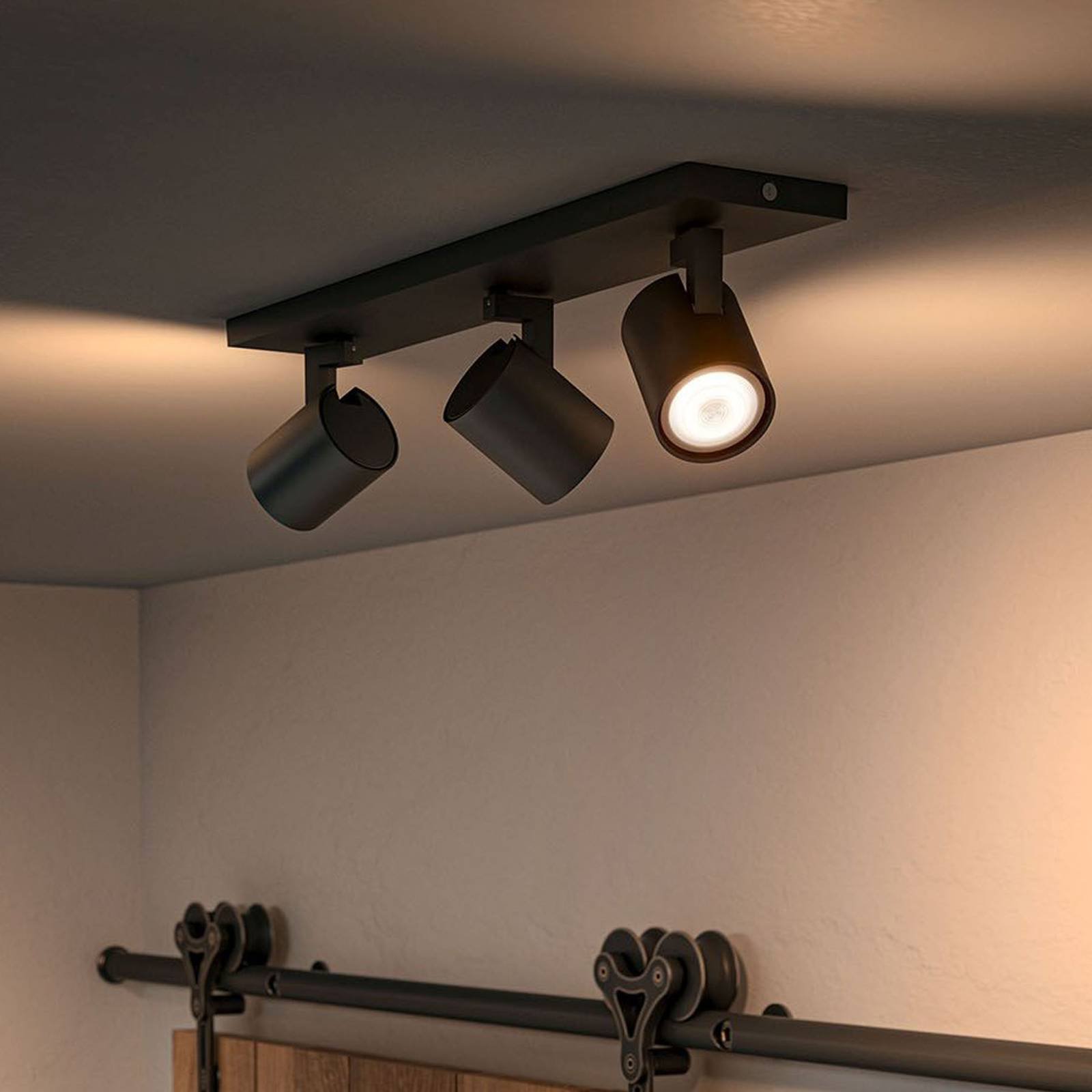 Philips Hue Runner 3-spot svart dimmebryter