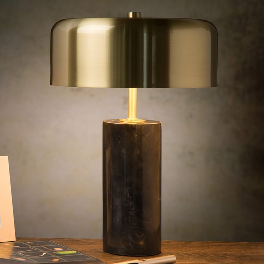 Bordlampe Mirasol svart marmor