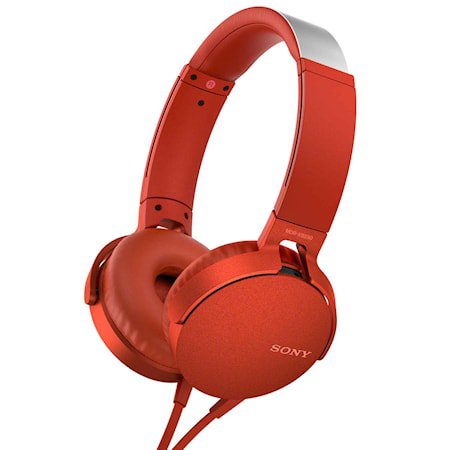 Headset MDR-XB550AP Rød