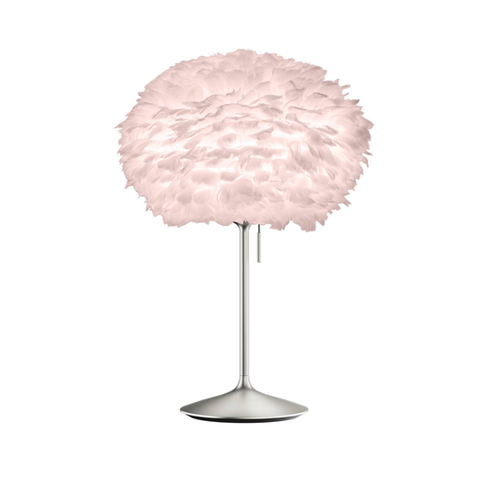 UMAGE Eos medium bordlampe rosé / børstet stål