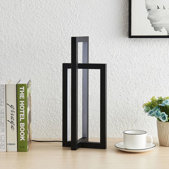 Lucande Hylda LED-bordlampe i svart