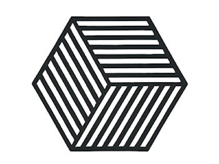 Bordbrikke Black Hexagon