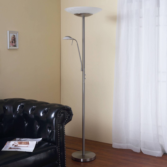 ELC Ioana LED-gulvlampe, lesearm, dimbar