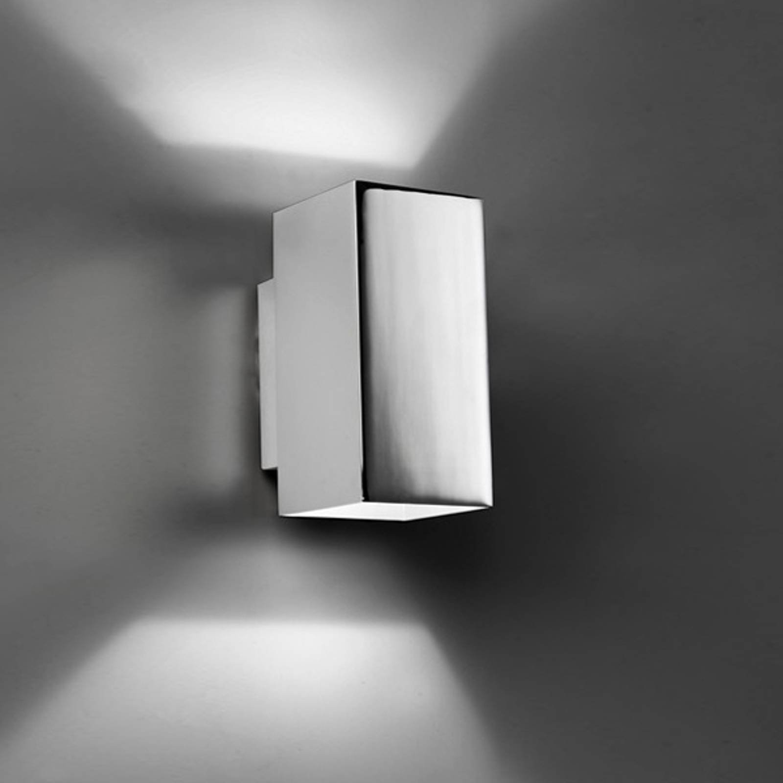 Up-down-vegglampe Basic LED, krom