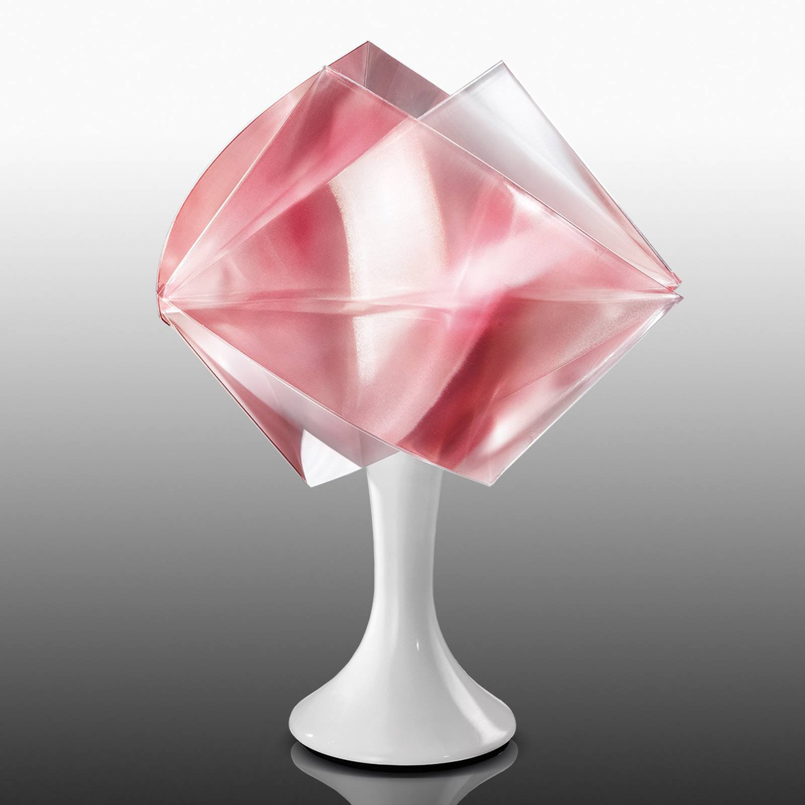 Gemmy Prisma - bordlampe i rubinrød
