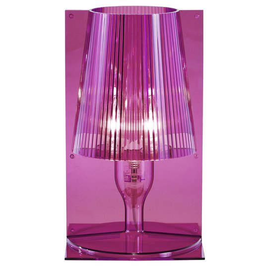 Kartell Take designer-bordlampe, rosa