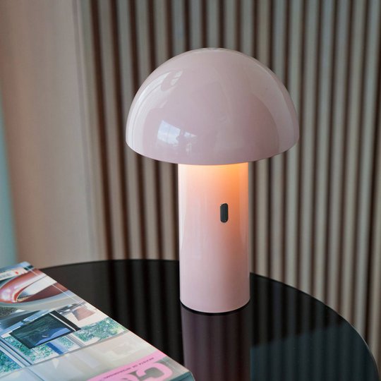 Newgarden Enoki LED-bordlampe med batteri, hvit