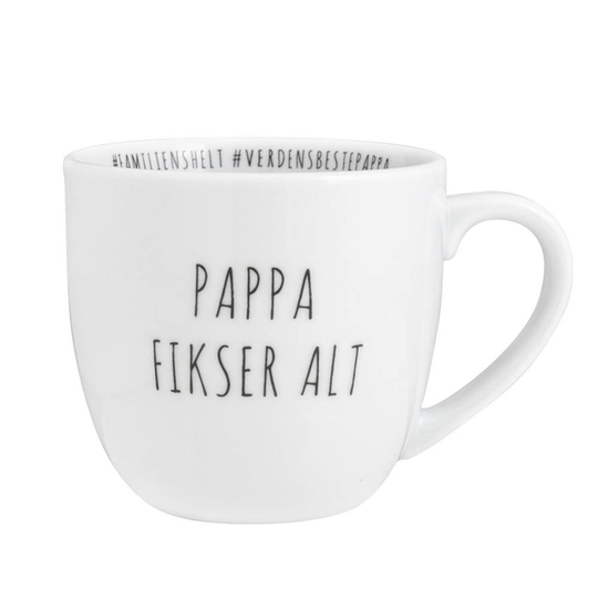 Porsgrunds Porselænsfabrik Hashtag Krus Pappa Fikser Alt