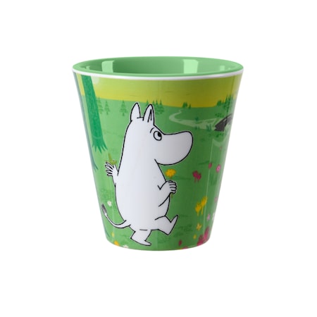 Mummi Kopp 25 cl Mummitrollet i blomsterengen