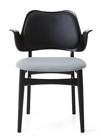 Gesture stol Minty Grey svartlakkert bøk