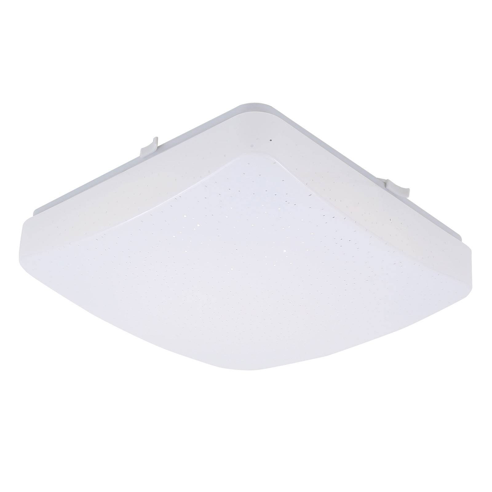 LED-taklampe 3347/3387, stjernedekor, 27x27 cm