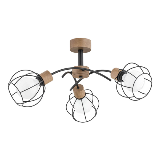Taklampe Pahlen 3 lyskilder, tredetaljer