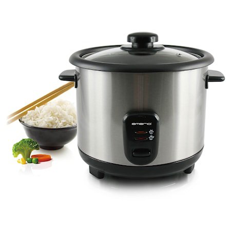 Emerio Riskoker Rustfri 1,5l