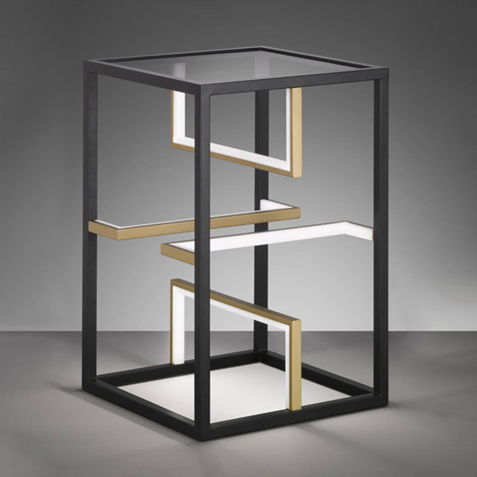 LED-bordlampe Square 40x40cm, 60cm høy