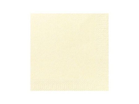 Serviett 3-lags 40 x 40 cm vanilje (125)