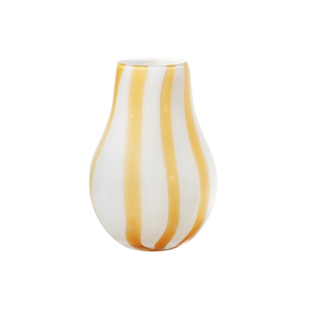 Ada Stripe Vase 22,5 cm Fleece Yellow