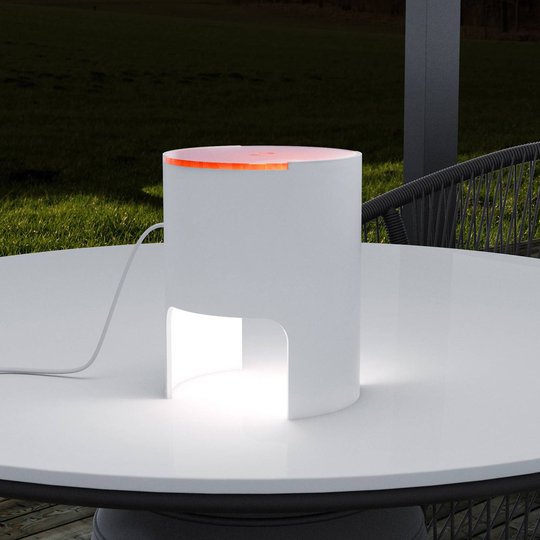 Martinelli Luce Civetta bordlampe diffusor oransje