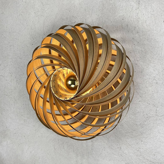 Gofurnit Veneria vegglampe, eik, Ø 50 cm