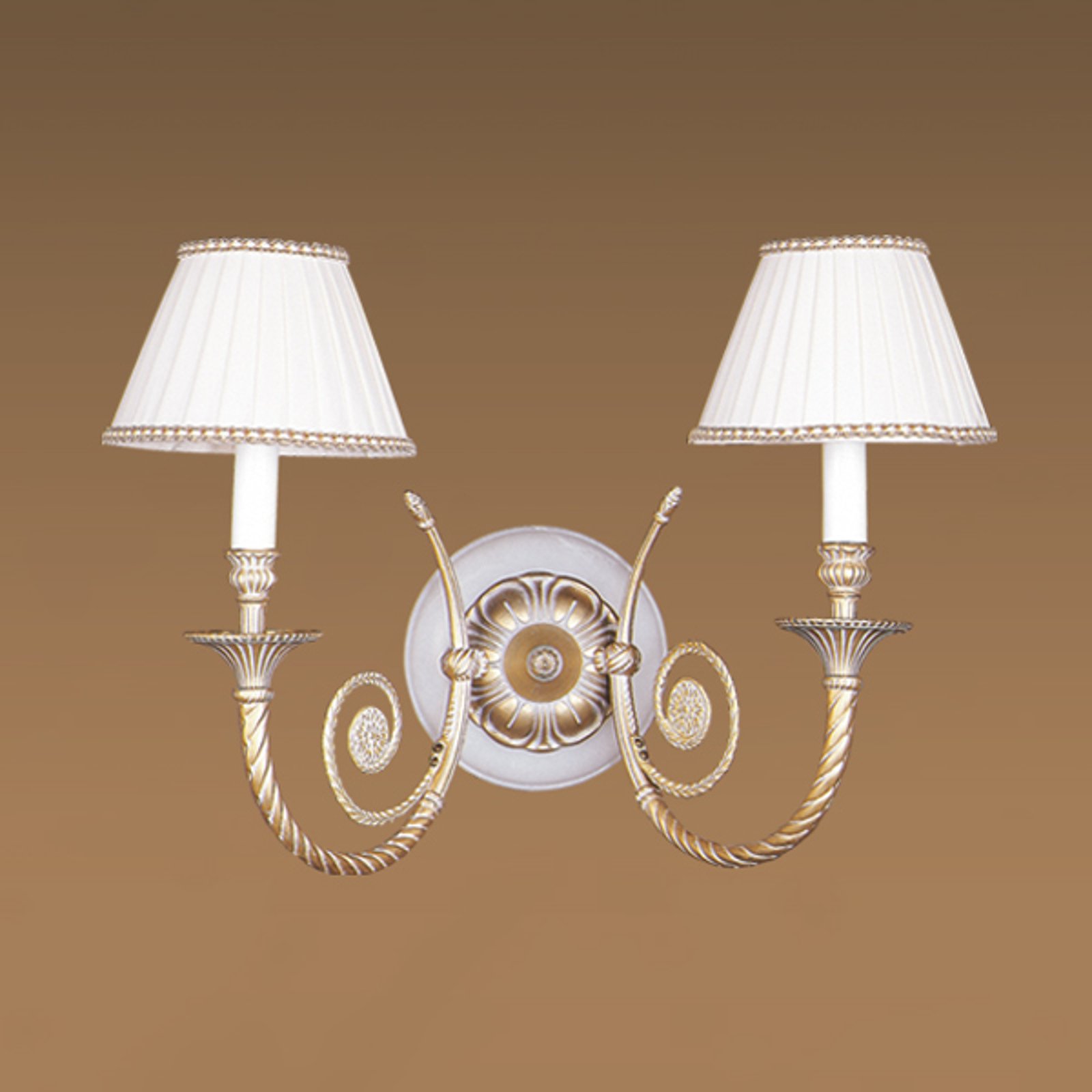 PARECCHI vegglampe med stoffskjerm, svart
