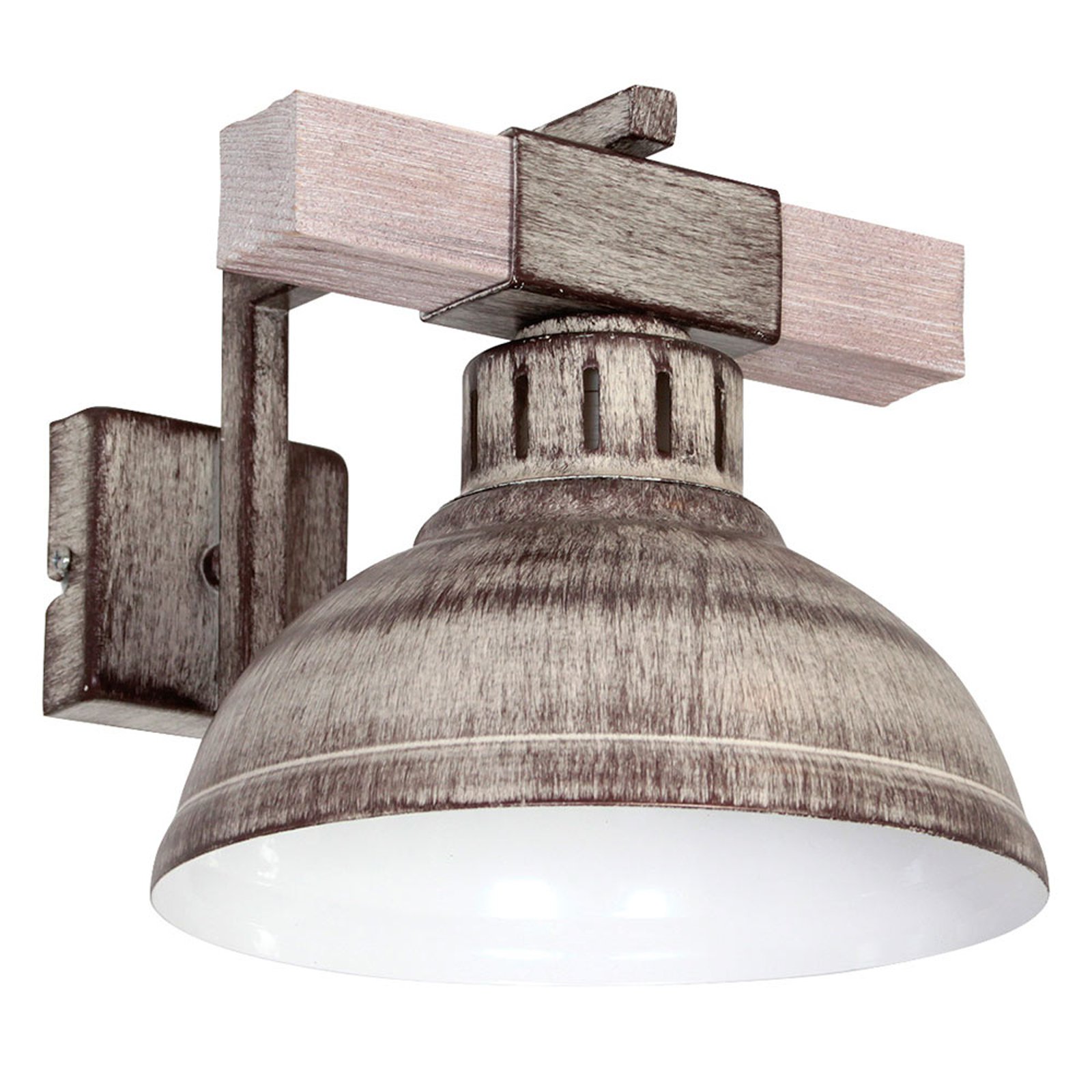 Hakon vegglampe, jern/lyst tre