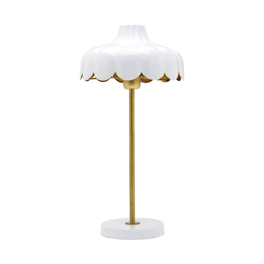 PR Home Wells bordlampe hvit/gull