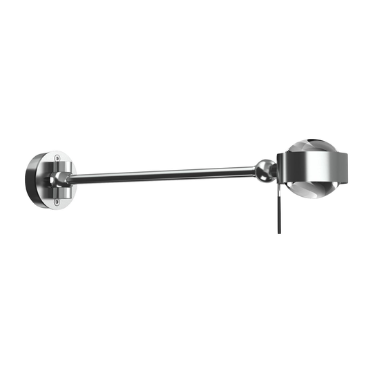 Puk Mini Hotel G9, 30cm, klare linser, matt krom