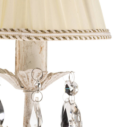 Bordlampe Karen med krystaller, høyde 40 cm
