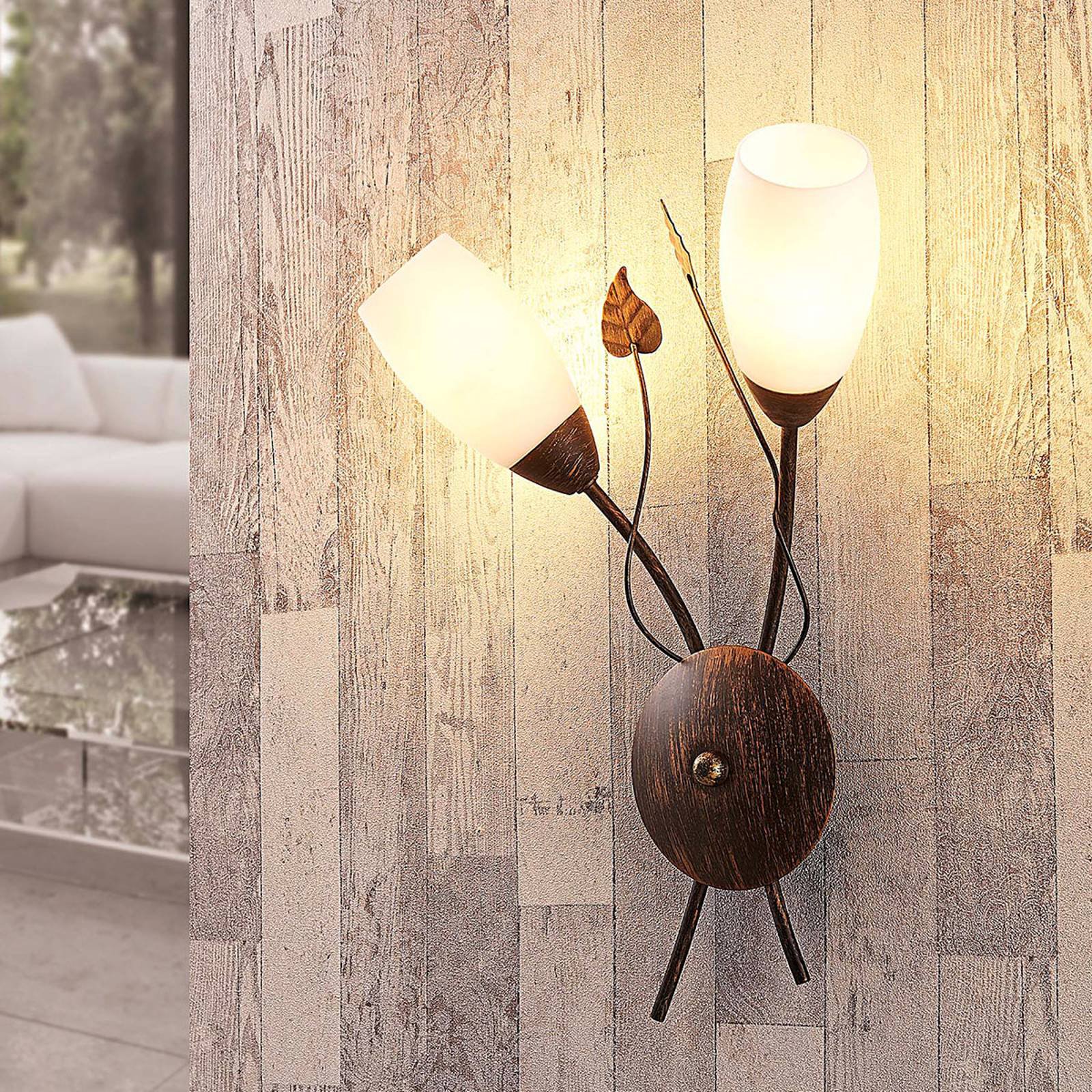 Elegant LED-vegglampe Stefania