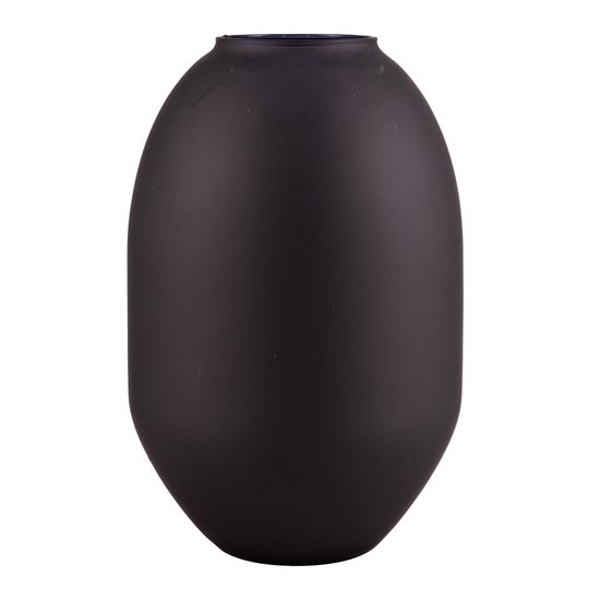 Glassvase Aylo 20cm matt sort