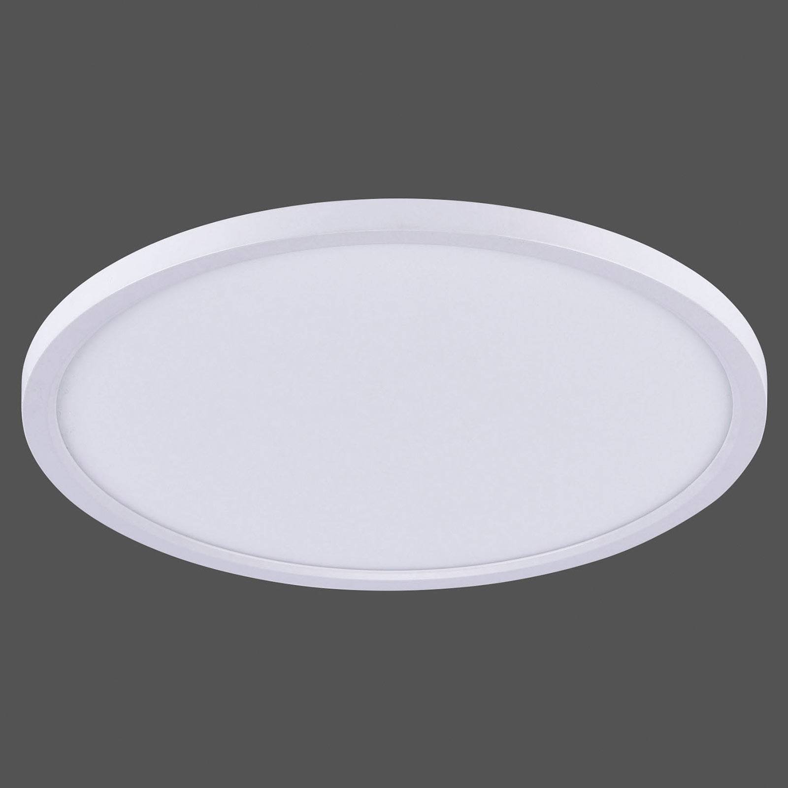 Flat LED-taklampe CCT, Ø 40 cm, hvit