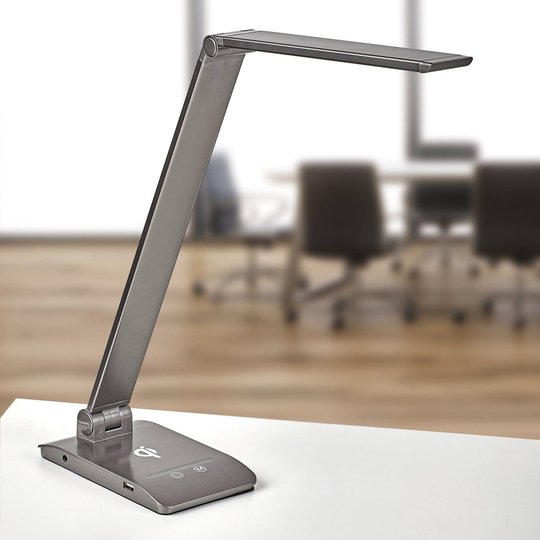 Bordlampe MAULstella med QI-lader